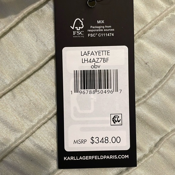 Beautiful taupe Karl Lagerfeld woven tote - Picture 8 of 8